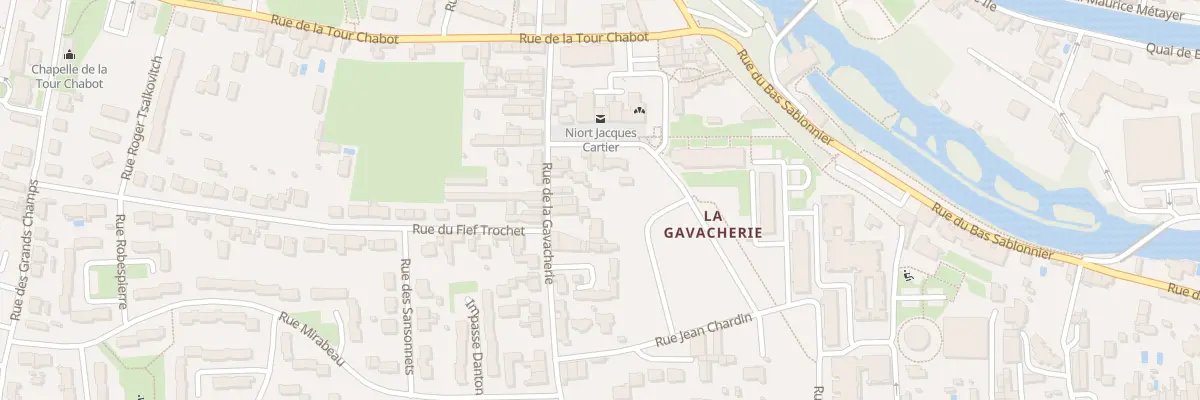 Plan du 43D Rue de la Gavacherie à Niort