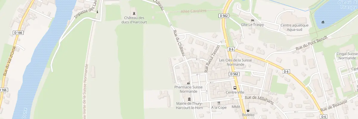 Plan du 7 Rue du Château à Thury-Harcourt-le-Hom