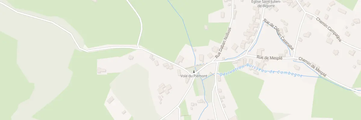 Plan du 2 Che Sus à Castet à Buziet