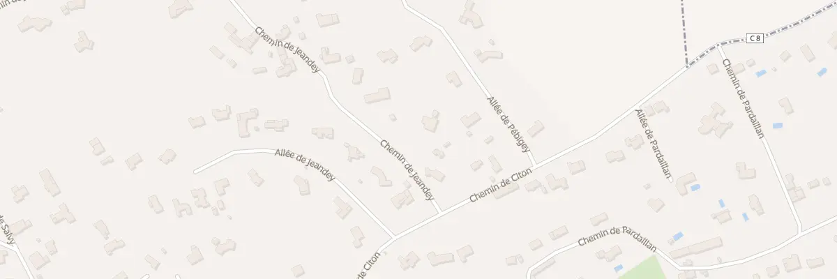 Plan du 34 Che de Jeandey à Latresne