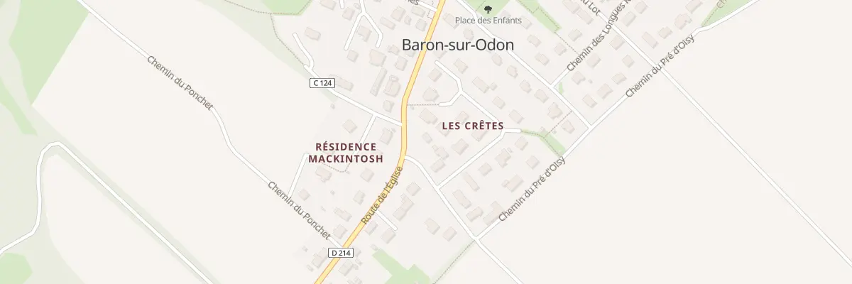 Plan du 2 Pl Xavier de Touchet à Baron-sur-Odon
