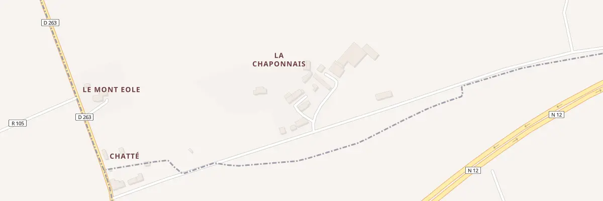 Plan du 5 Che de la Chaponnais au Horps