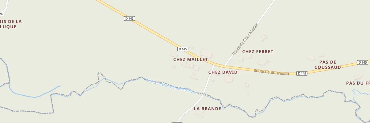 Plan du 5050 Chez Maillet à Chamouillac