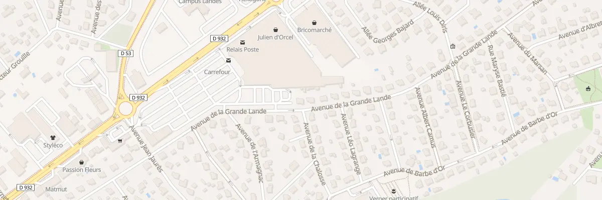 Plan du 30 Av de la Grande Lande à Mont-de-Marsan