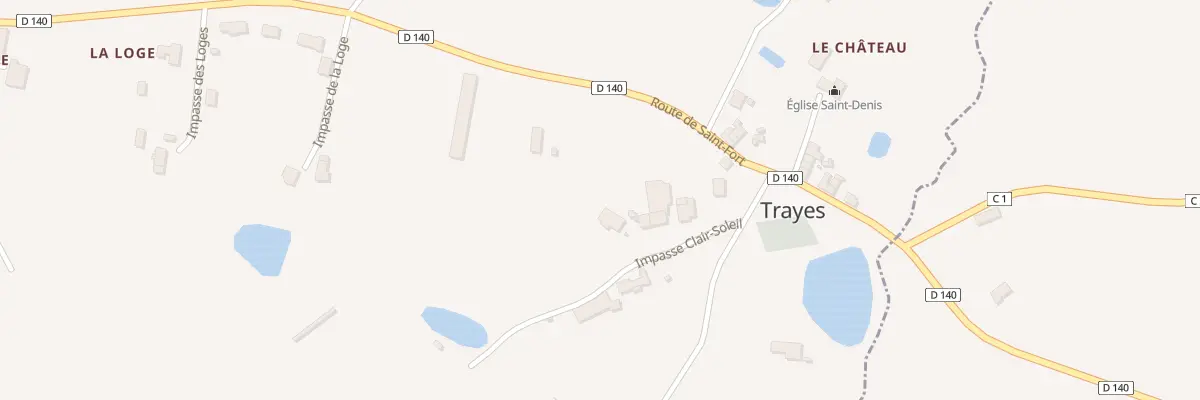 Plan du 5013 Le Bourg Est à Trayes