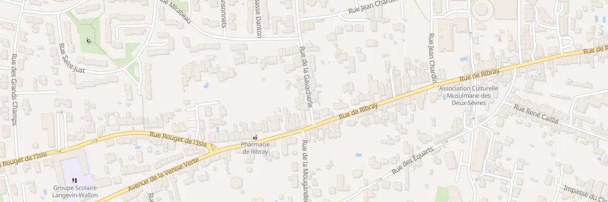 Plan du 2 Rue de la Gavacherie à Niort