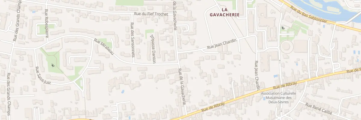 Plan du 21A Rue de la Gavacherie à Niort
