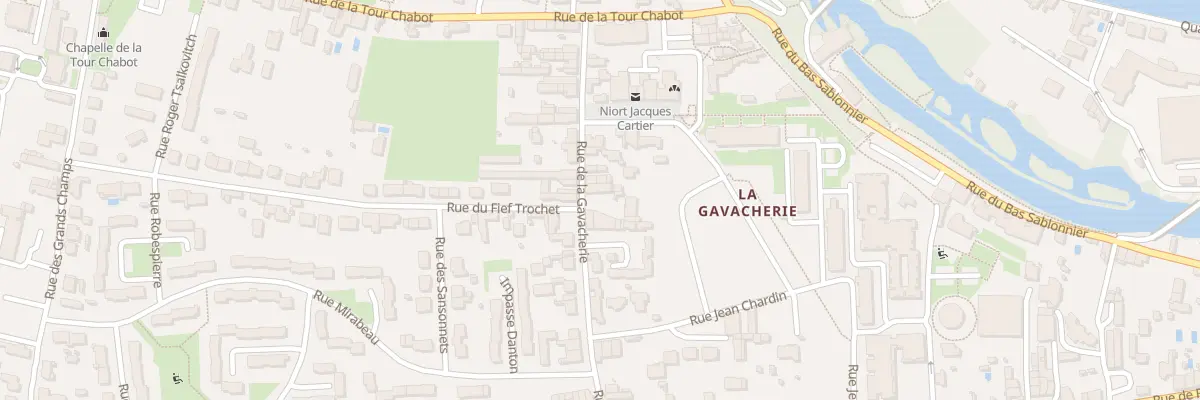 Plan du 41 Rue de la Gavacherie à Niort