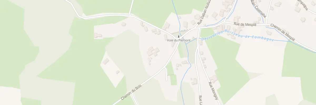 Plan du 4 Che du Bois à Buziet