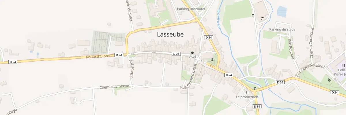 Plan du 19 Rue Louis Barthou à Lasseube