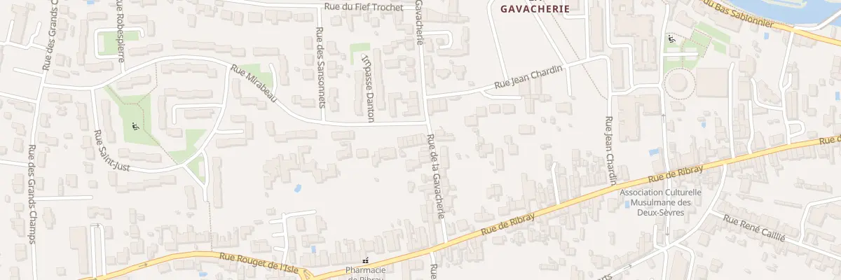 Plan du 14E Rue de la Gavacherie à Niort