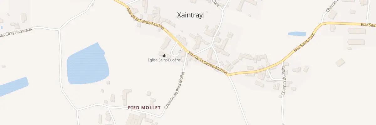 Plan du 1 Che de Pied Mollet à Xaintray