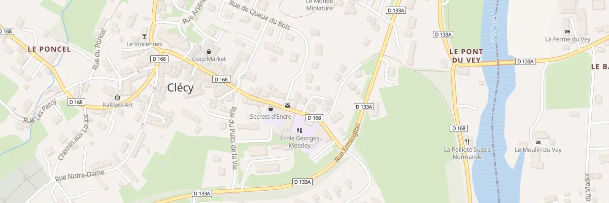 Plan du 33 Rue de la Poste à Clécy