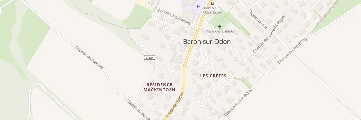 Plan du 3 Rte de Fontaine à Baron-sur-Odon