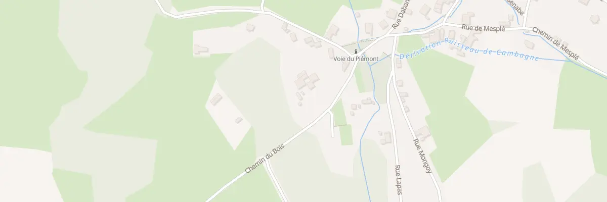 Plan du 8 Che du Bois à Buziet
