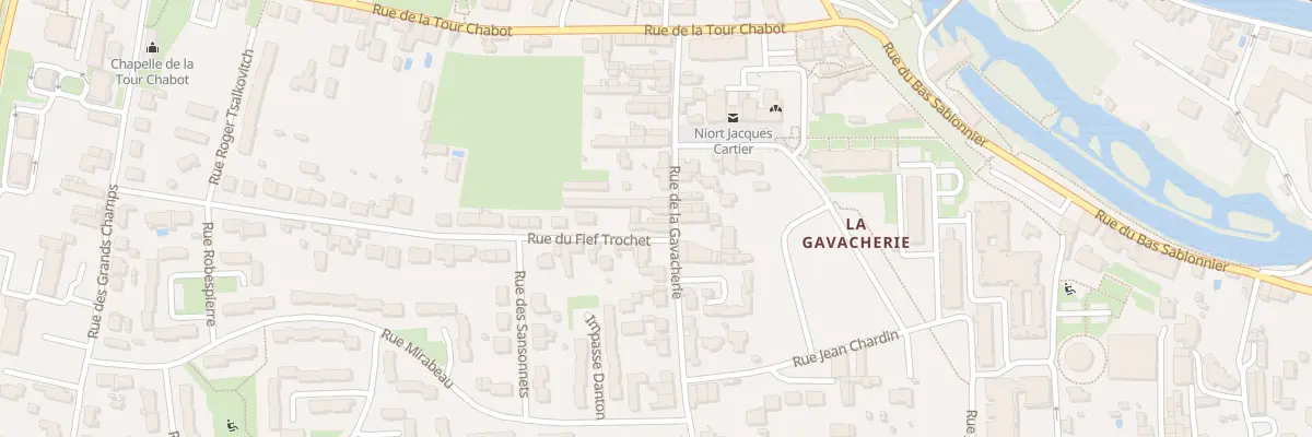 Plan du 36 Rue de la Gavacherie à Niort