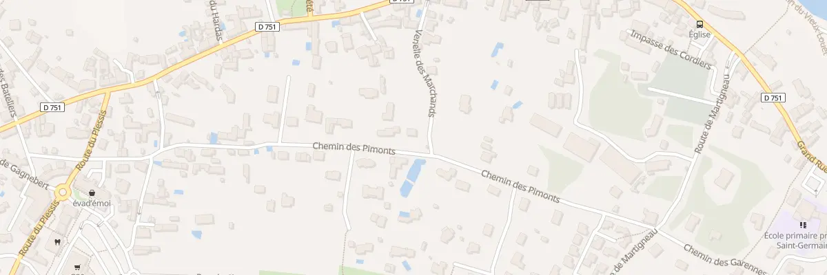Plan du 13 Ven des Marchands aux Garennes sur Loire