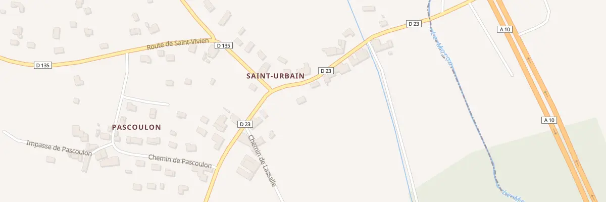 Plan du 1654 Rte de Saint Urbain à Pugnac