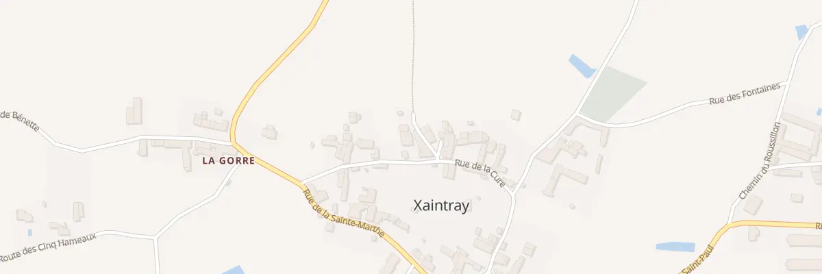 Plan du 7 Rue de la Cure à Xaintray