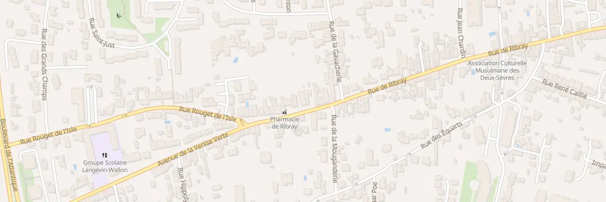 Plan du 208 Rue de Ribray à Niort
