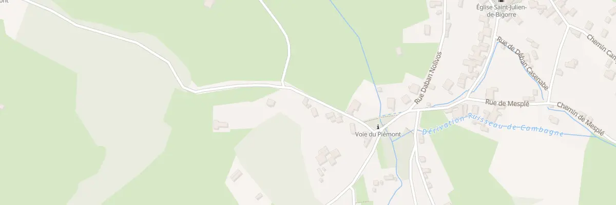 Plan du 9 Che Sus à Castet à Buziet
