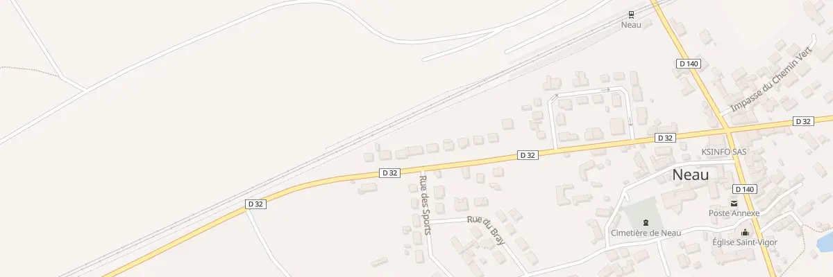Plan du 30 Rue de Montsurs à Neau