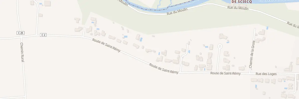 Plan du 36 Rte de Saint-rémy à Sciecq