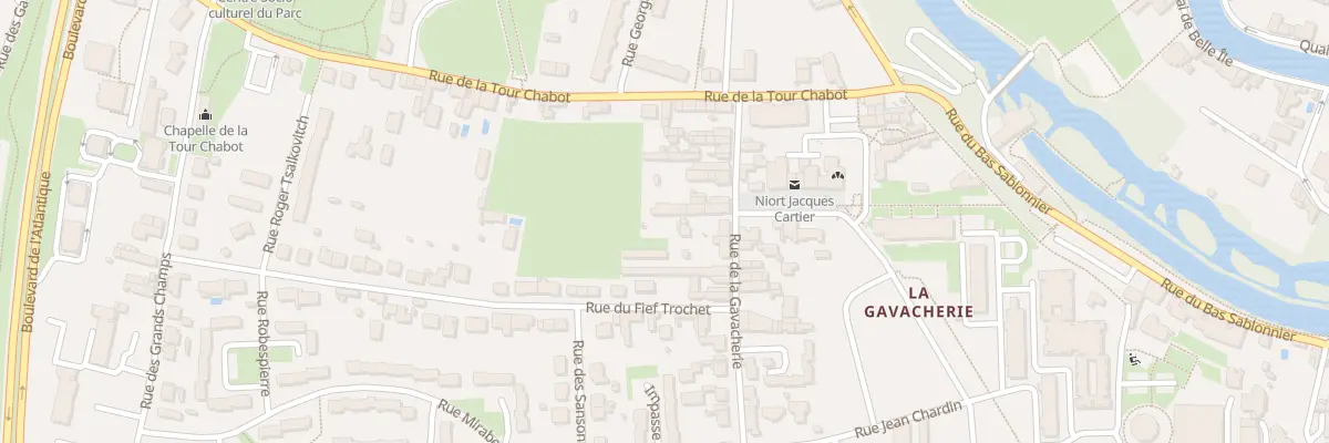 Plan du 40B Rue de la Gavacherie à Niort