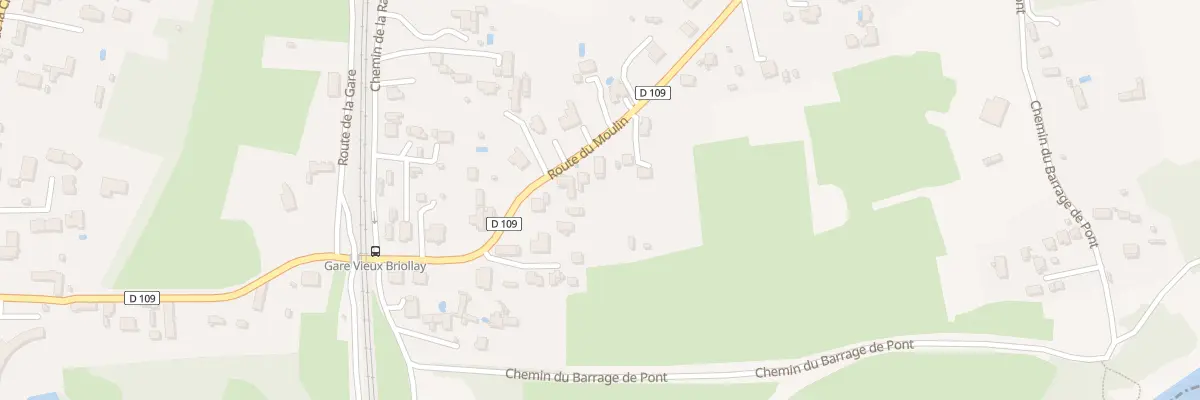 Plan du 8 Rte du Moulin à Briollay