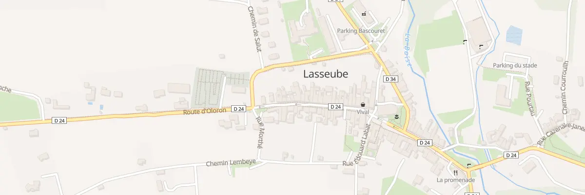 Plan du 10 Rue Louis Barthou à Lasseube