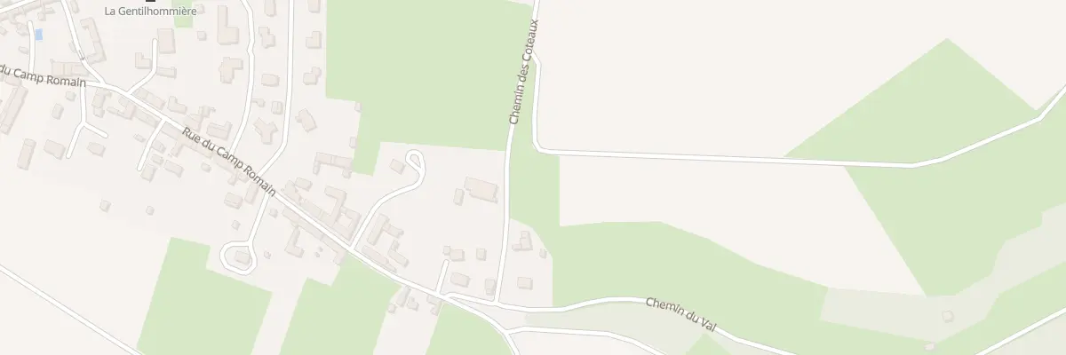 Plan du 1 Che des Coteaux à Banville