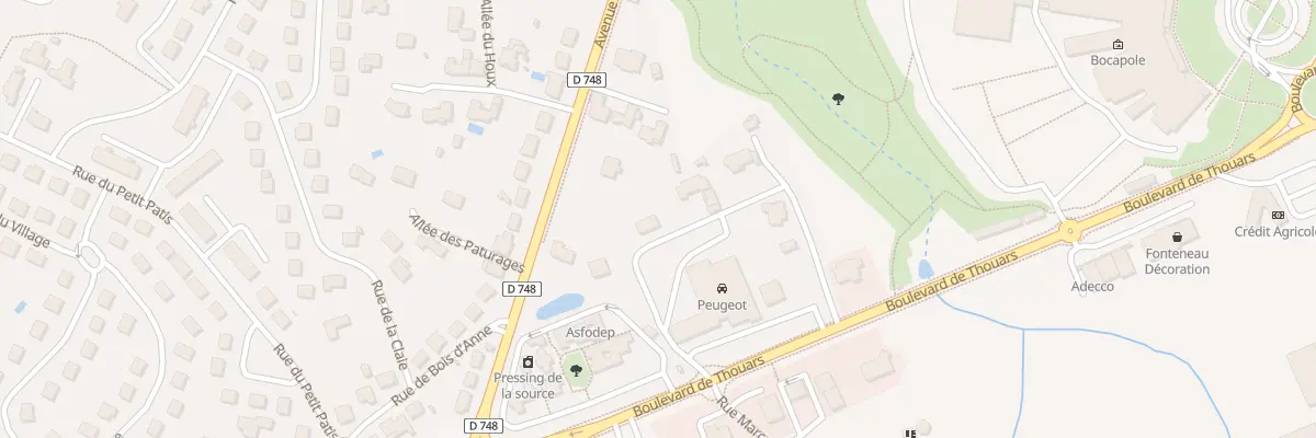 Plan du 59 Bd de Thouars à Bressuire