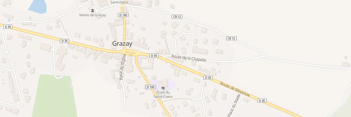 Plan du 6 Rte de Bais à Grazay