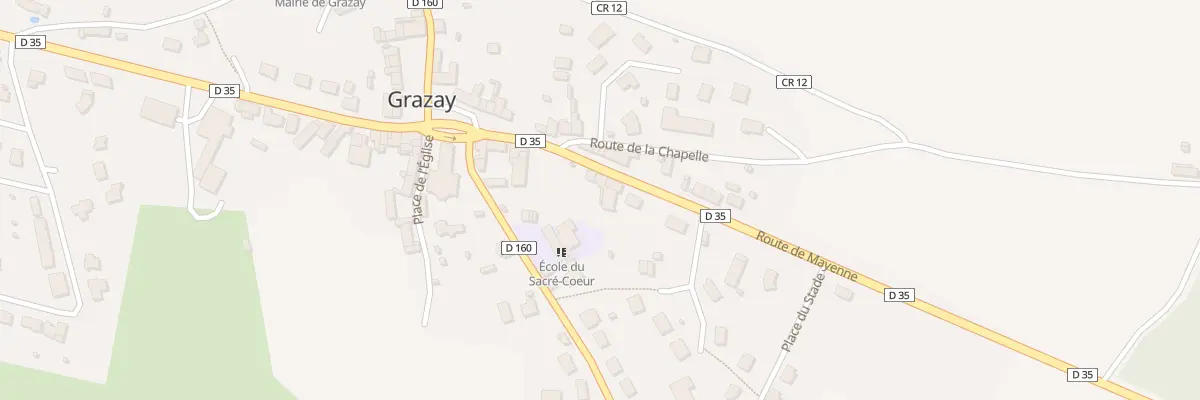 Plan du 1 Rte de Bais à Grazay