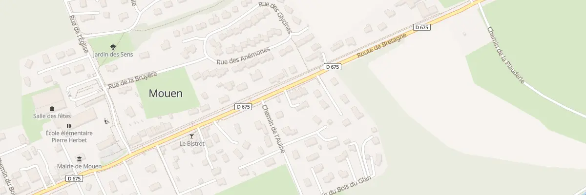 Plan du 295 Rte de Bretagne à Mouen