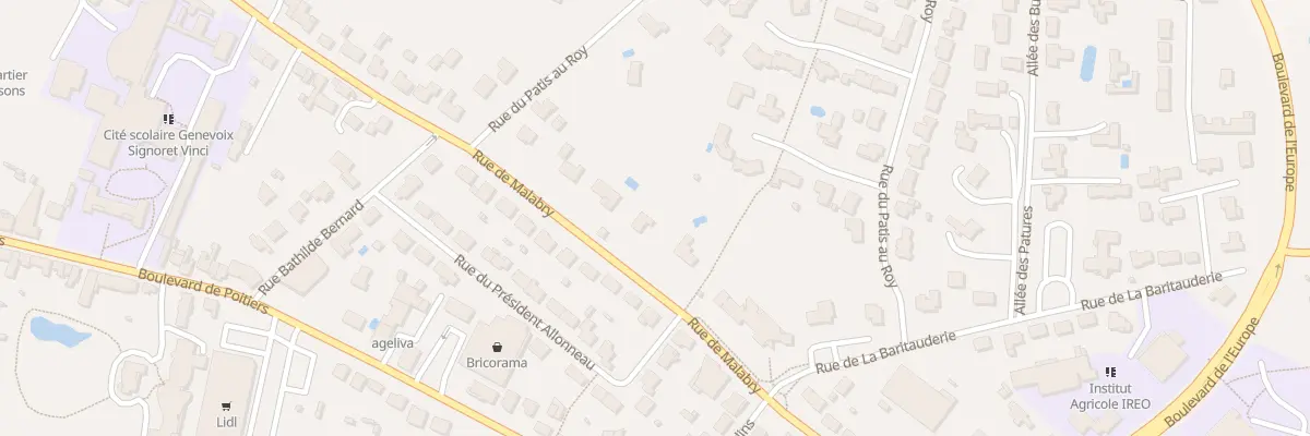 Plan du 57 Rue de Malabry à Bressuire