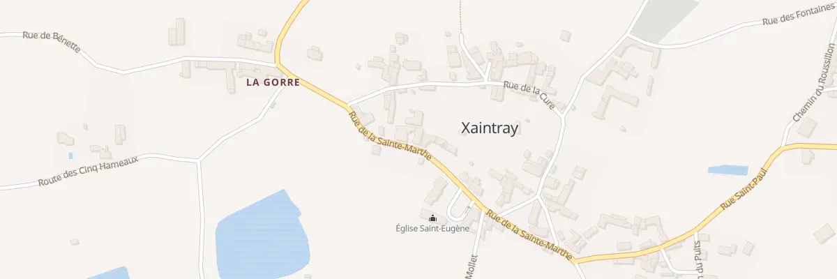 Plan du 7 Rue de la Sainte Marthe à Xaintray
