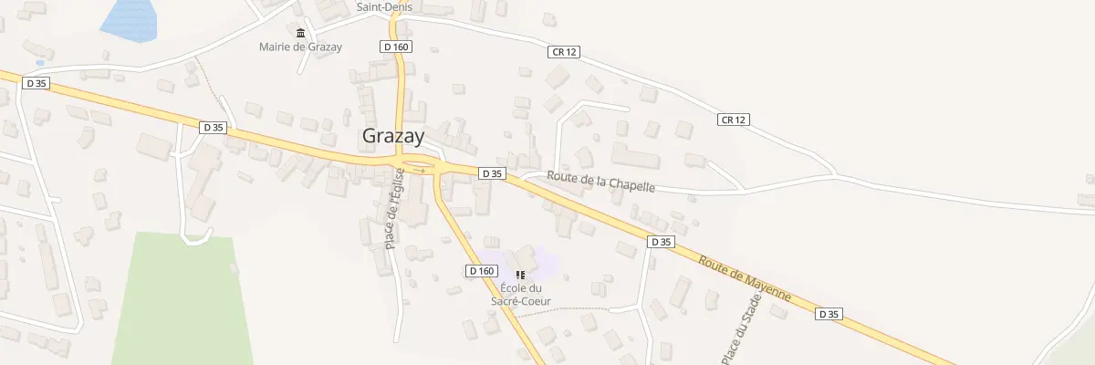 Plan du 2 Rte de Bais à Grazay