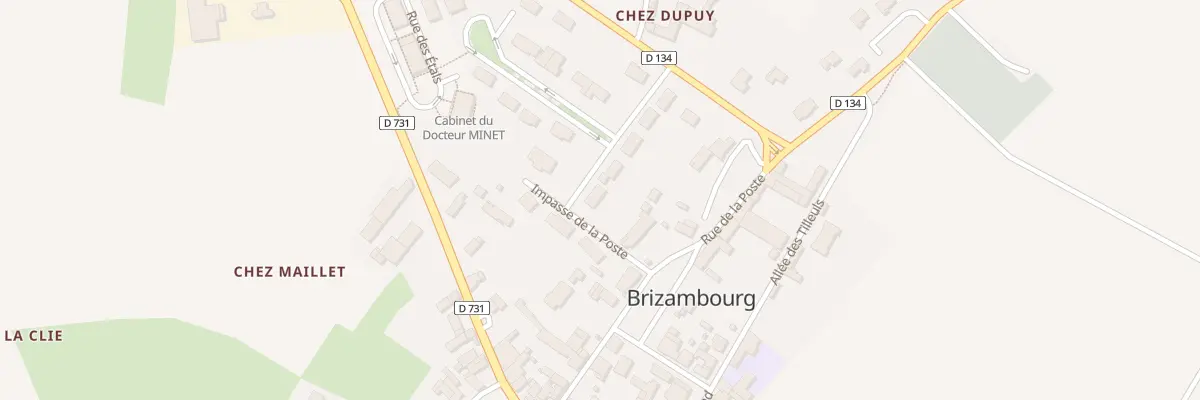 Plan du 2 Rue de la Clé des Vignes à Brizambourg