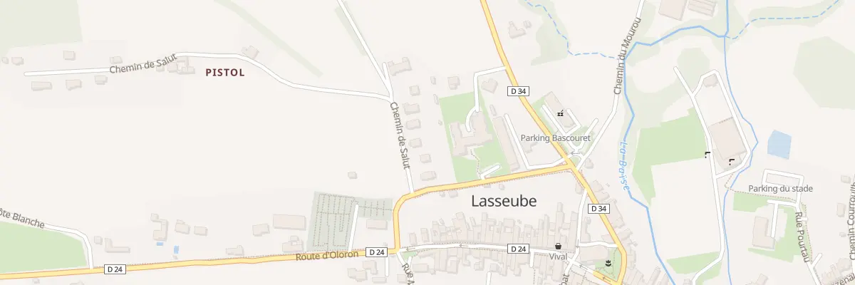 Plan du 6 Che de Salut à Lasseube