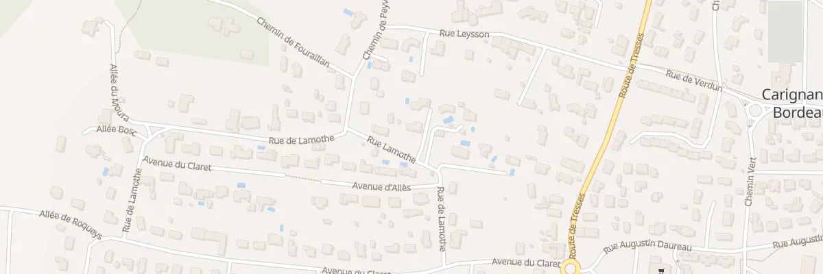 Plan du 16 Rue de Lamothe à Carignan-de-Bordeaux