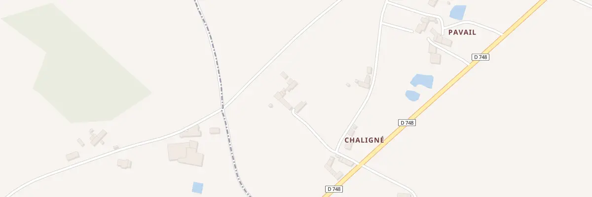 Plan du 5095 Chaligne à Aubigné-sur-Layon