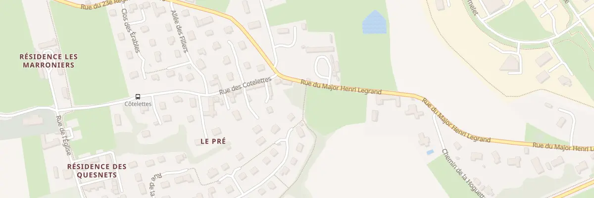 Plan du 589 Rue du Major Henri Legrand à Mouen