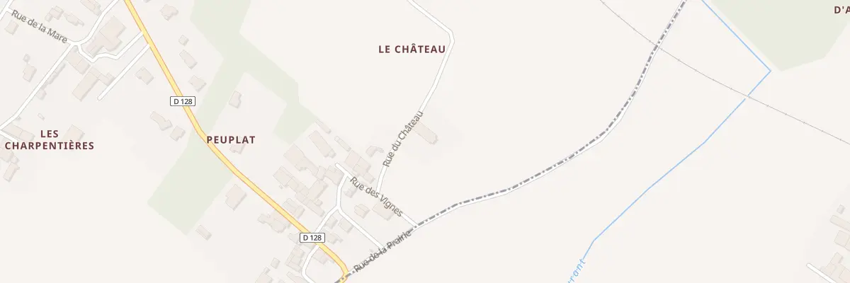 Plan du 8 Rue du Château à Rouffiac