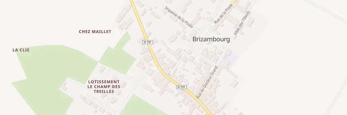 Plan du 9 Rue de la Poste à Brizambourg
