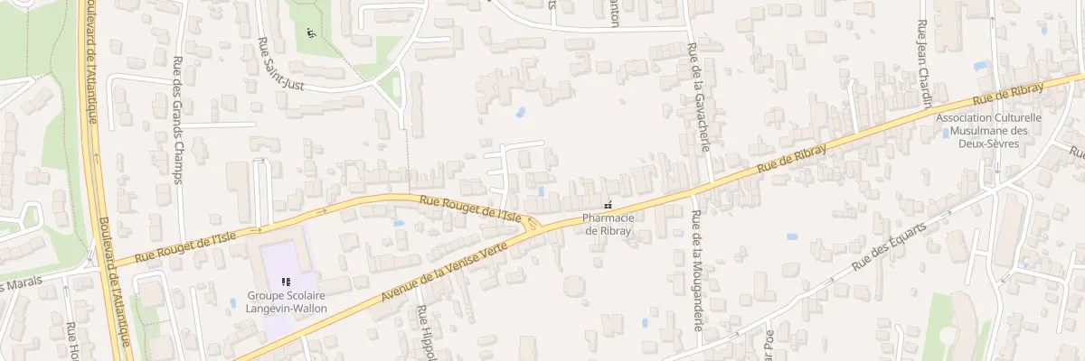 Plan du 230 Rue de Ribray à Niort
