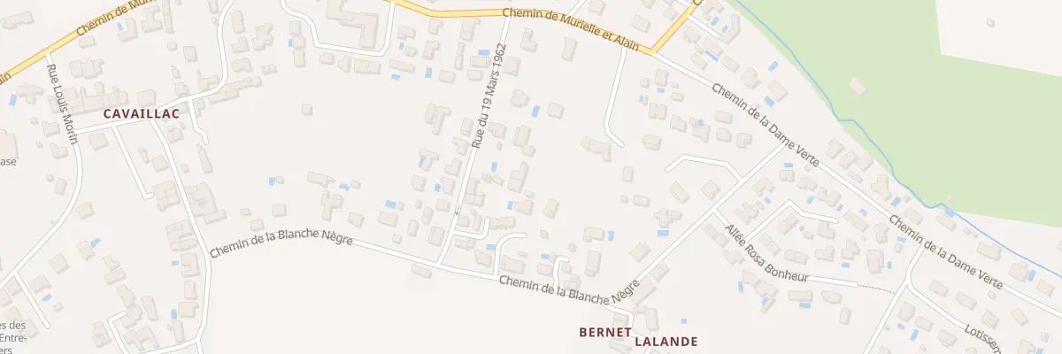 Plan du 9 Rue du 19 Mars 1962 à Quinsac