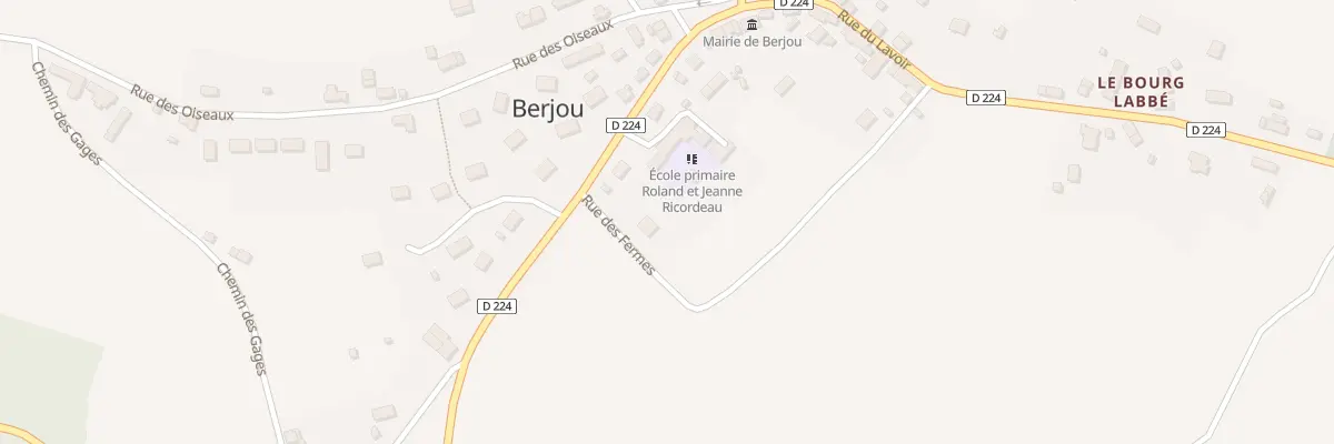 Plan du 1 Rue des Fermes à Berjou