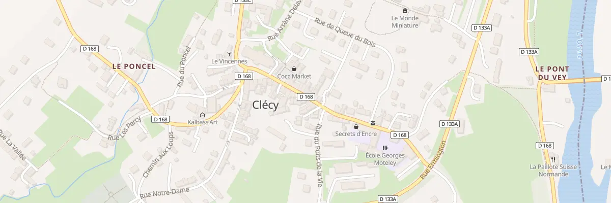 Plan du 34 Rue de la Poste à Clécy