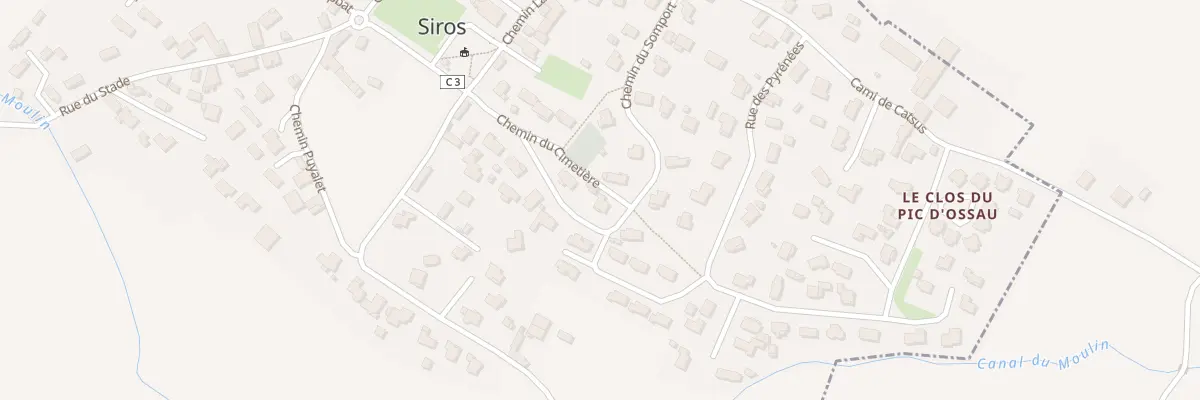Plan du 10 Che du Somport à Siros